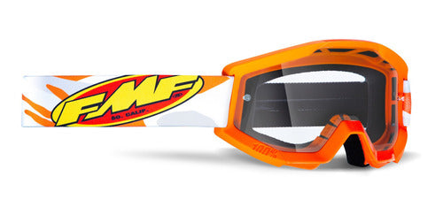 FMF POWERCORE Goggle Assault Grey - Clear Lens